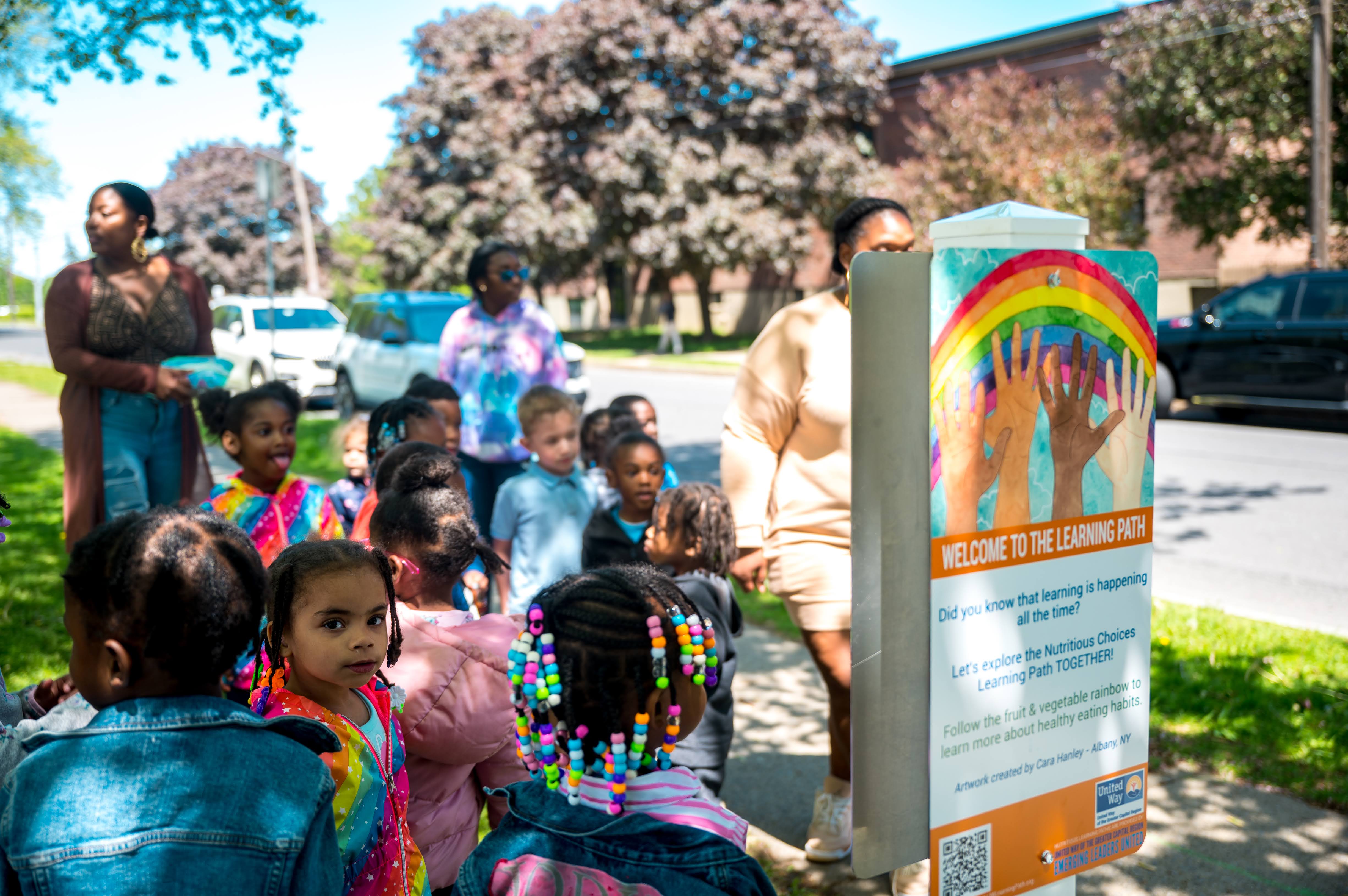 Kids enjoying the path