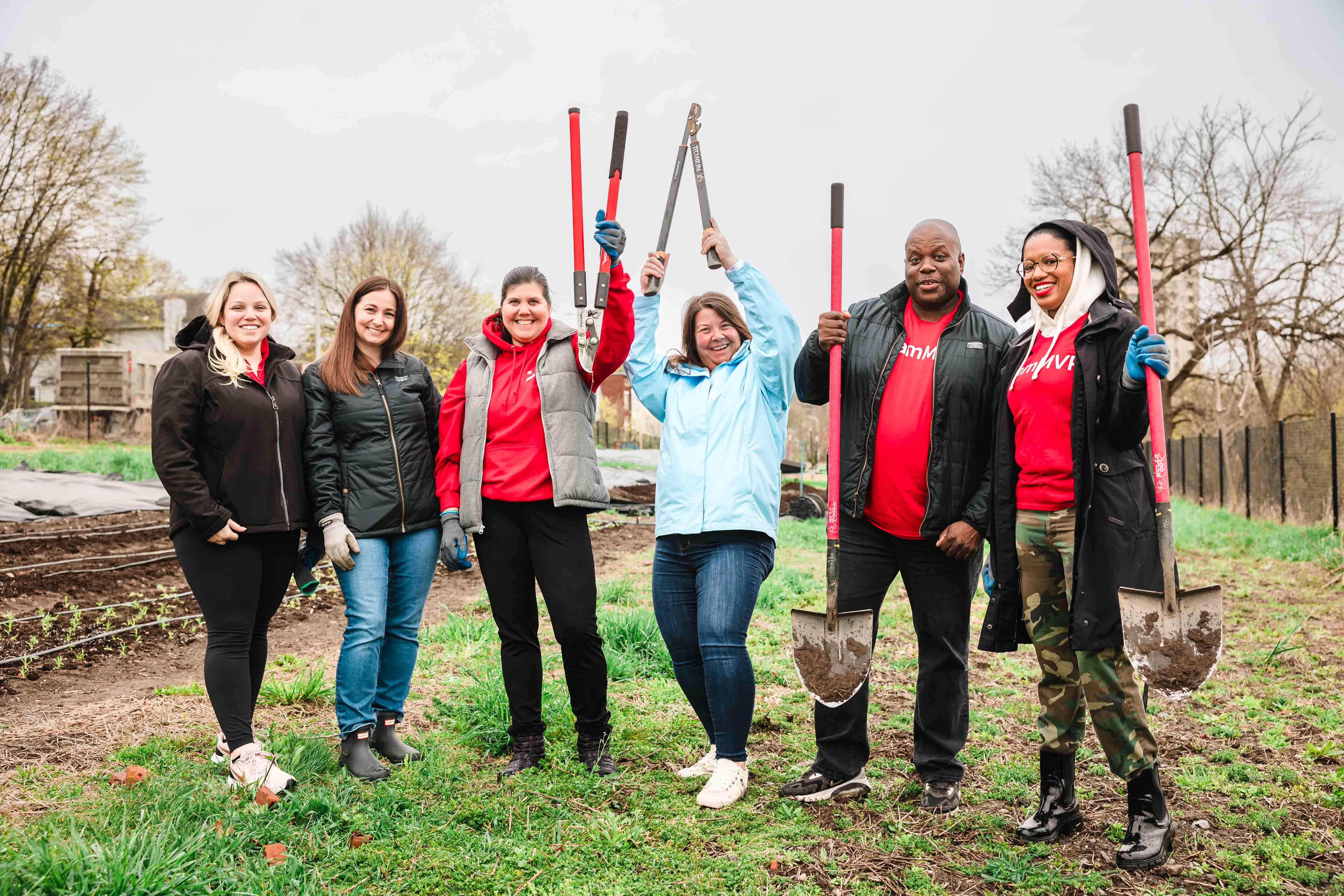 Team MVP Volunteering at Capital Roots