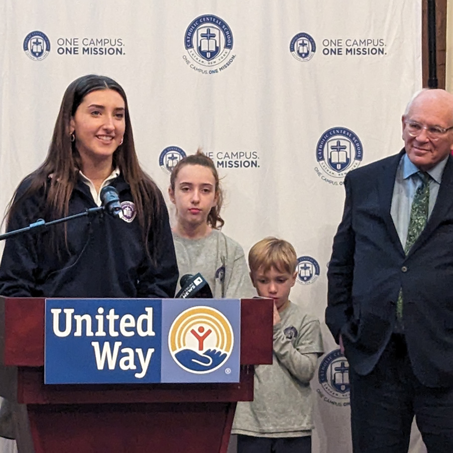 Emily Wheland speaking at VITA launch