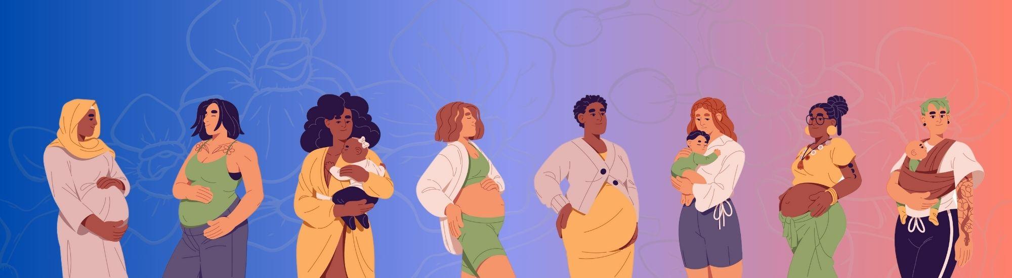 Pregnant Cartoon People