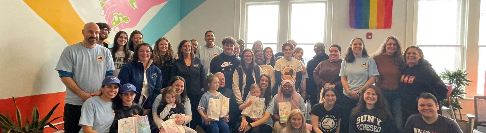 Group photo of volunteers