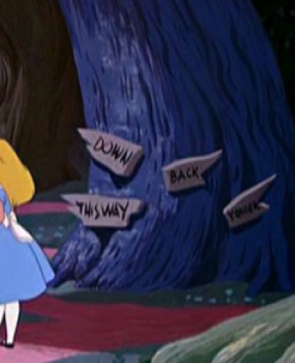 Alice in Wonderland Tree of Decisions