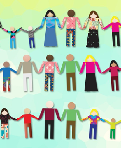 Paper cut-outs for diversity